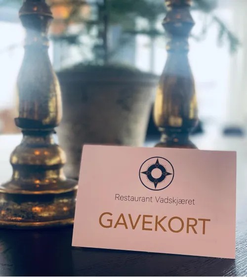Bilde av gavekort hos restauranten.
